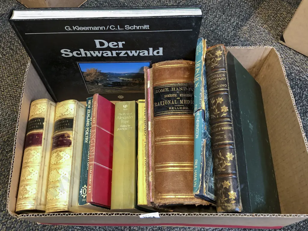 Box of Assorted Books Incl. Poetry and Medicine Image 1++