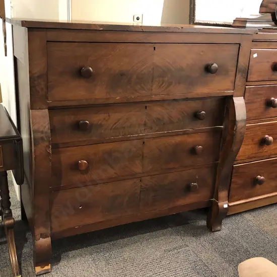Antique Four Drawer Chest of Drawers (Faults)