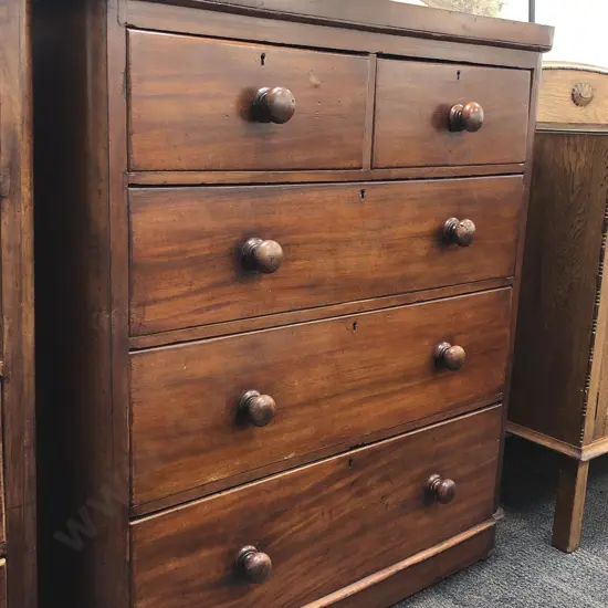 Mahogany Six Drawer Chest of Drawers