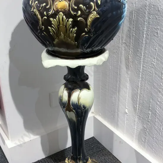 Ceramic Jardinière Stand (Faults)