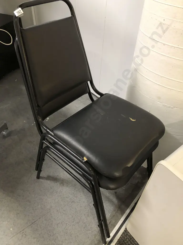 Pair of Stacking Chairs (Faults) Image 1++