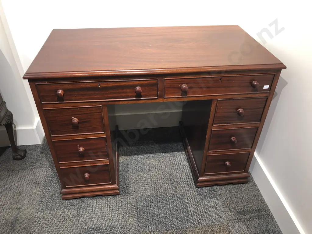 Mahogany Kneehole Desk Image 1++