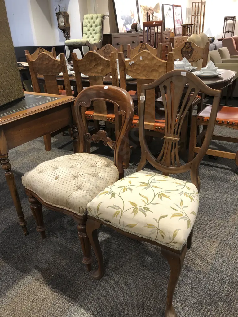 Two Single Dining Chairs (Minor Faults) Image 1++