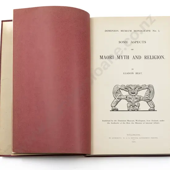 7 Bound Elsdon Best Dominion Museum Monographs