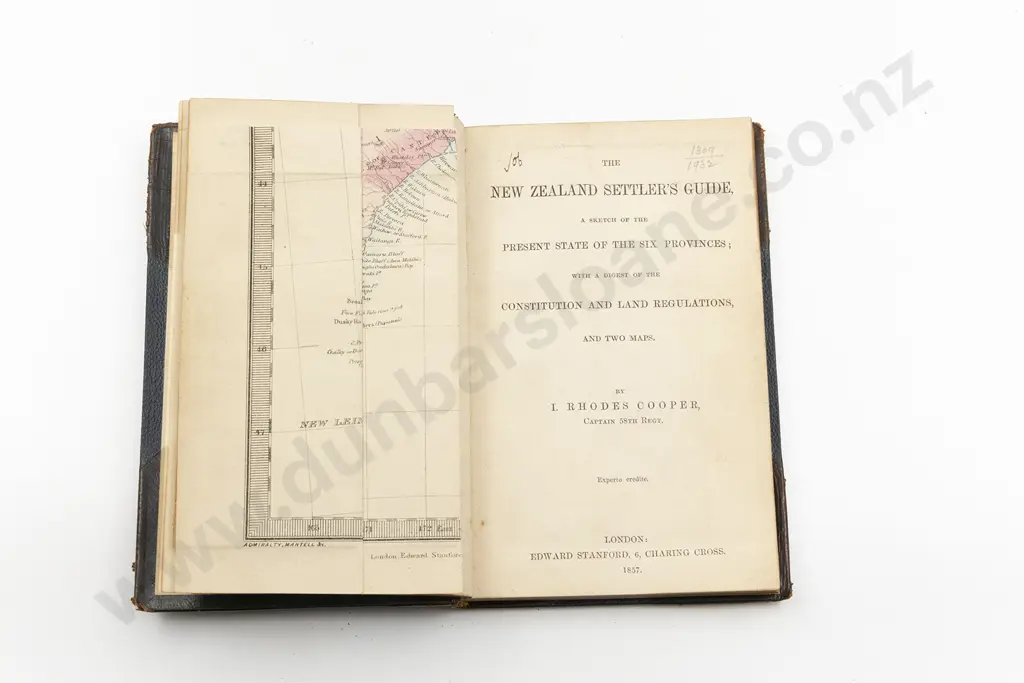 Cooper J Rhodes - (Capt 58th Foot Regt) The New Zealand Settlers Guide Image 1++