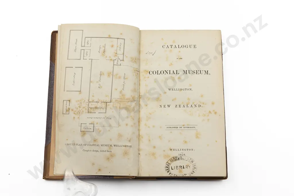 (-) Catalogue of the Colonial Museum Wellington New Zealand 1870 Image 1++