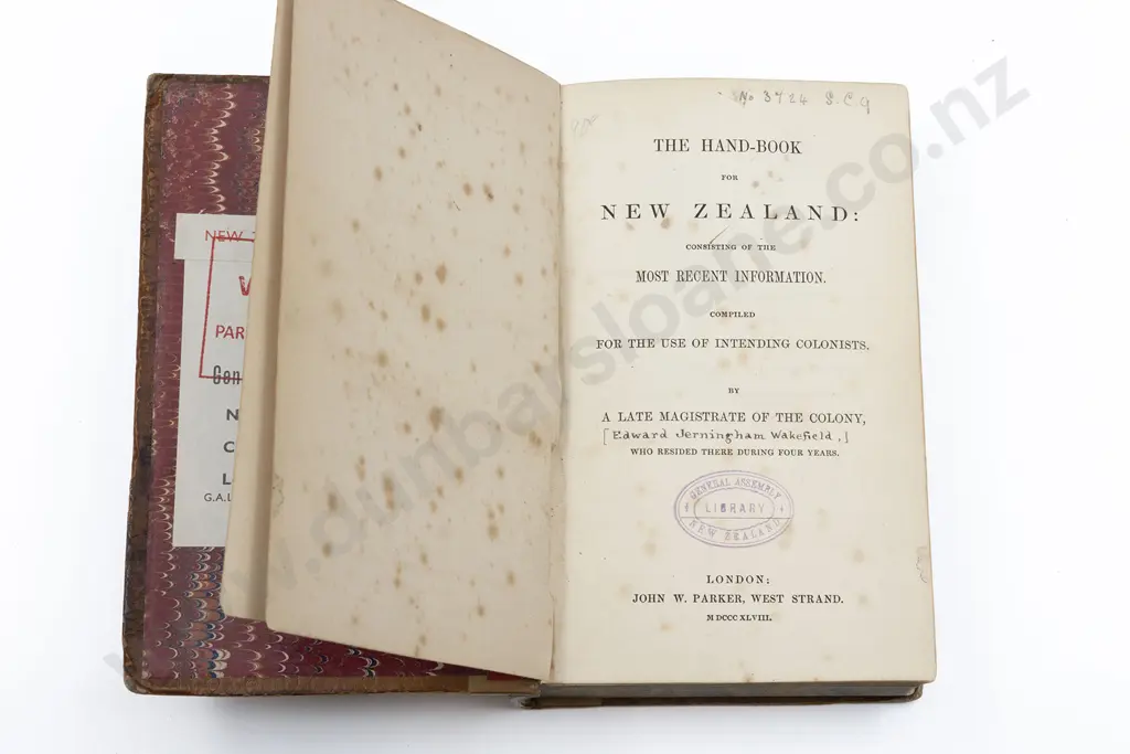 Wakefield Edward Jerningham - The Hand-Book For New Zealand Image 1++