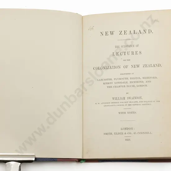 Swainson William - The Substance Of Lectures on the Colonization Of New Zealand