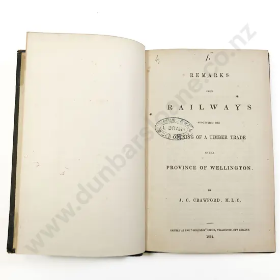 5 Bound In 19th Century NZ Railway Pamphlets
