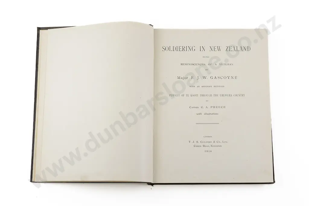 Gascoyne Major F J W - Soldiering In New Zealand Image 1++