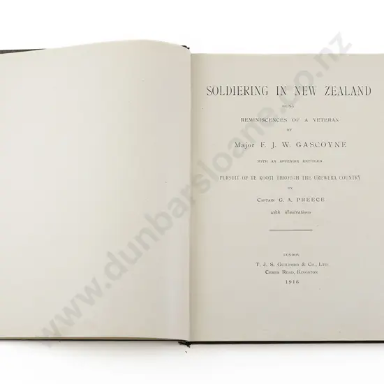 Gascoyne Major F J W - Soldiering In New Zealand