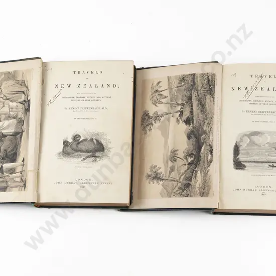 Dieffenbach Ernest - Travels In New Zealand (2 Volumes)
