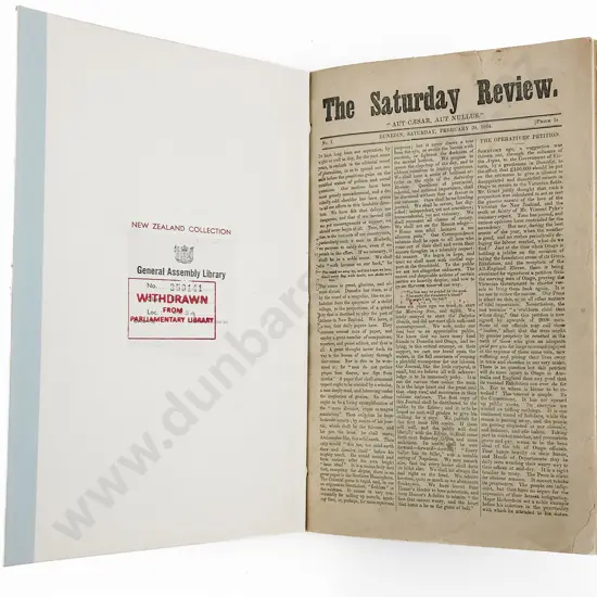 Bound Copies Of The Saturday Review