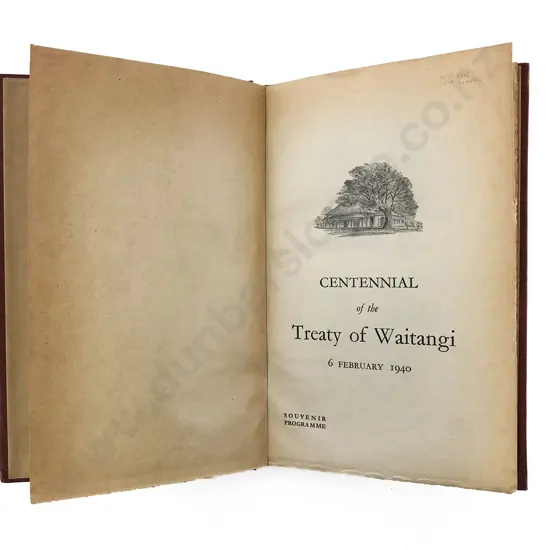 Centenary of the Treaty of Waitangi 6 February 1940 Souvenir Programme