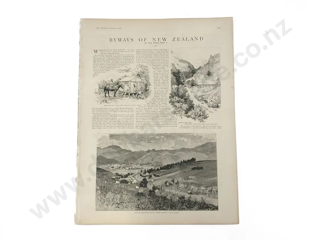 Byways Of New Zealand In Two Parts (From The Graphic, November 19 & 26, 1887) Image 1++