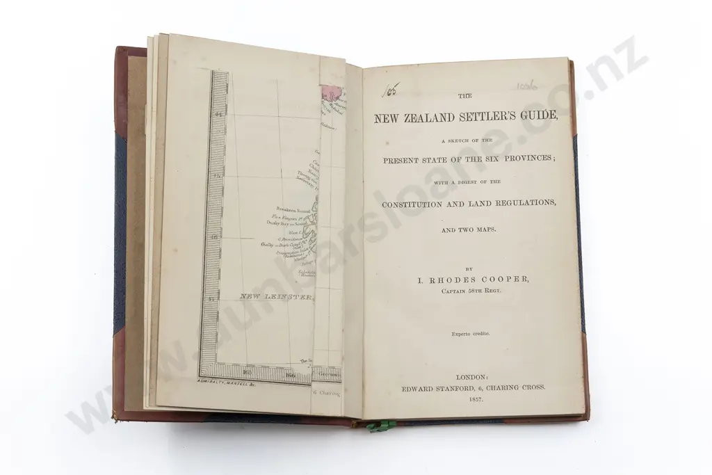 Cooper J Rhodes (Cape 58th Regt) - The New Zealand Settlers Guide Image 1++