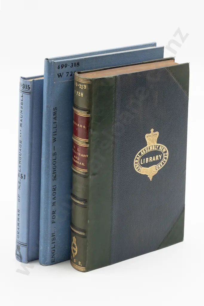 Maunsell & Williams - 3 Volumes On NZ Grammar & Vocabulary Image 1++