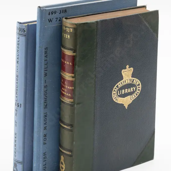 Maunsell & Williams - 3 Volumes On NZ Grammar & Vocabulary