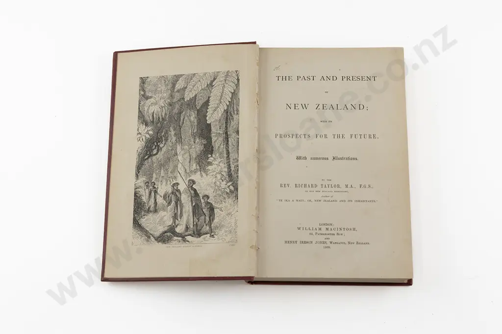 Taylor Rev Richard - The Past And Present of New Zealand Image 1++