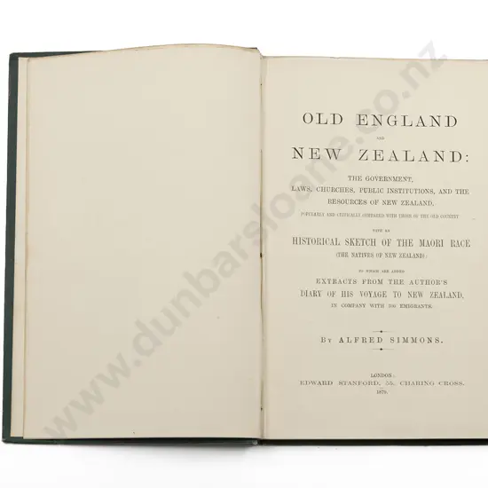 Simmons Alfred - Old England and New Zealand