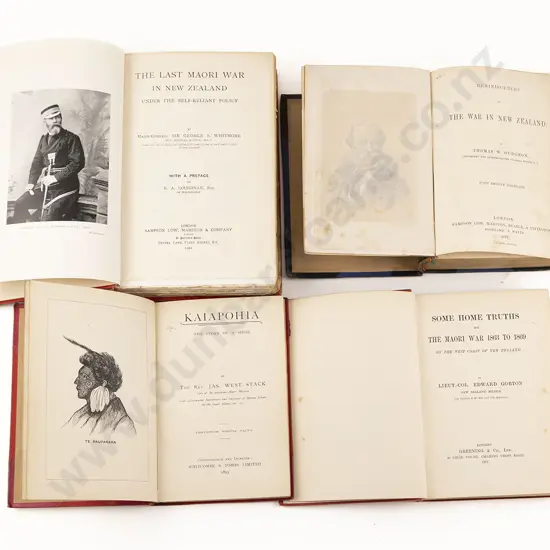 4 Maori War Related Volumes