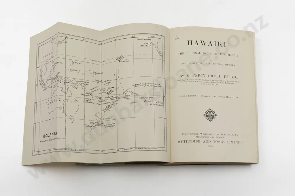 Smith S Percy - Hawaiki: The Original Home Of The Maori Image 1++