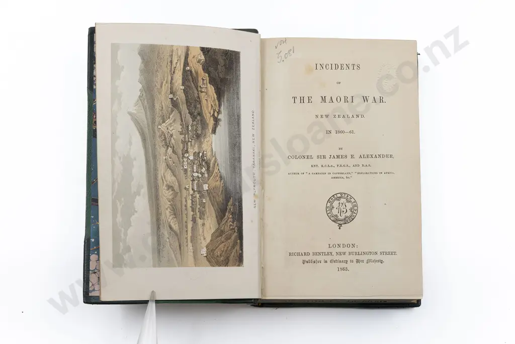 Alexander Colonel Sir James E - Incidents Of The Maori War In New Zealand In 1860-61 Image 1++