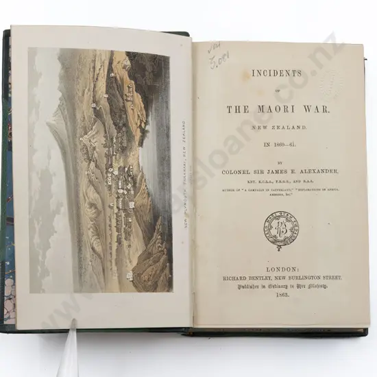 Alexander Colonel Sir James E - Incidents Of The Maori War In New Zealand In 1860-61