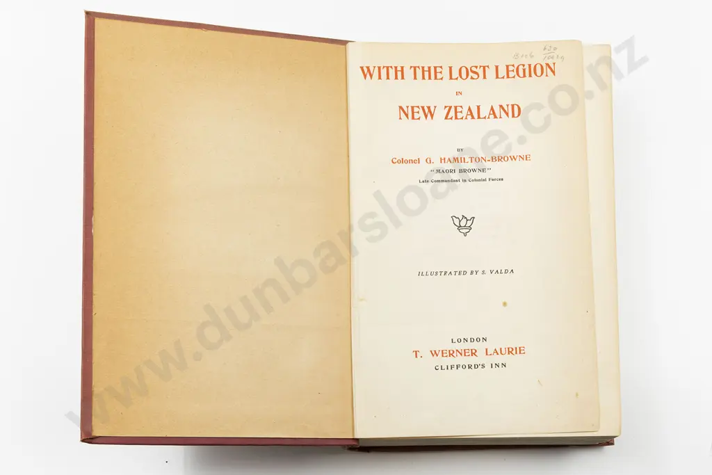 Hamilton-Browne Colonel G ("Maori Browne") - With The Lost Legion in New Zealand Image 1++