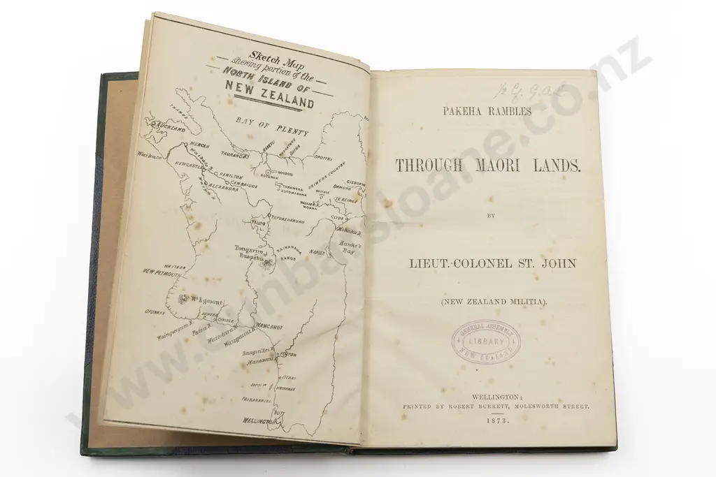 St John Lieu-Colonel (New Zealand Militia) - Pakeha Rambles Through Maori Lands Image 1++