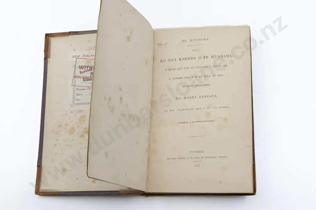 Hoani Paniana (John Bunyan) Pilgrims Progress In Maori 1854 Image 1++