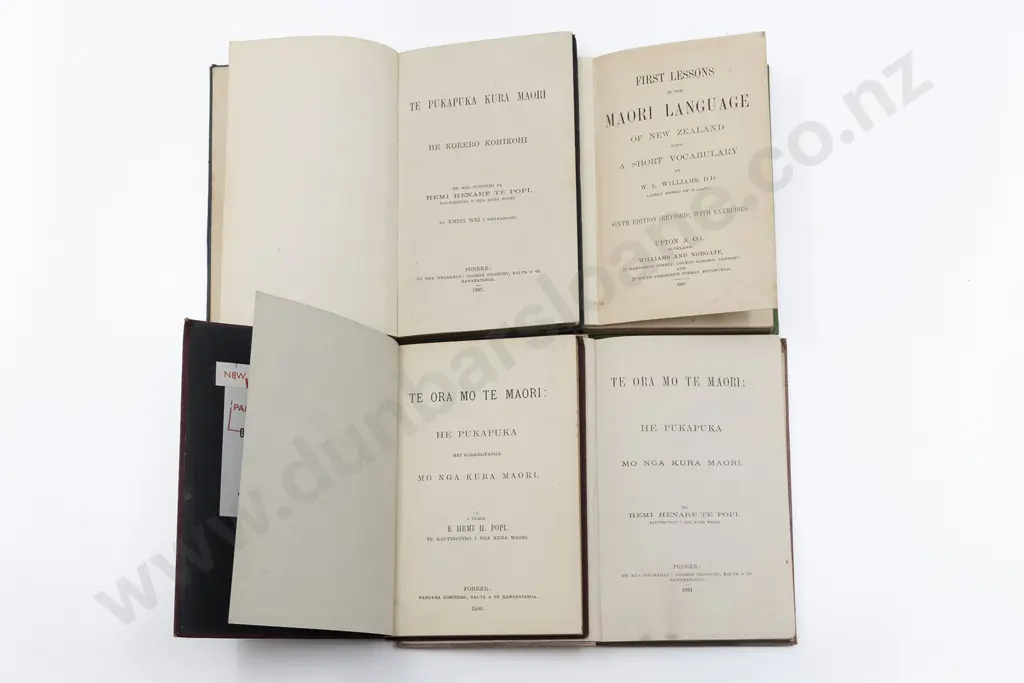 4 Late 19th Century Maori Language Volumes Image 1++