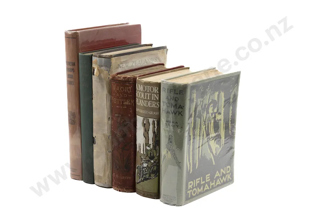 6 Various books On The Maori Wars WWI Etc Image 1++