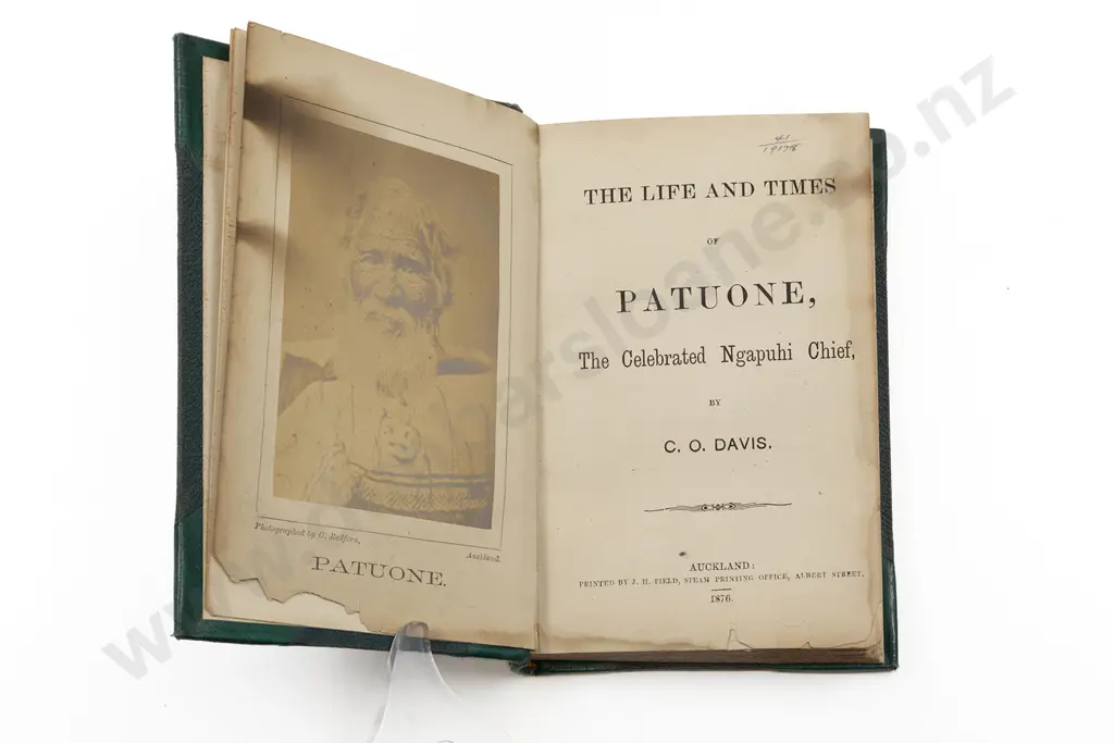Davis C O - The Life And Times of Patuone The Celebrated Ngapuhi Chief Image 1++