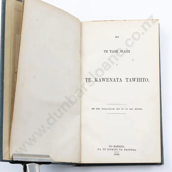 Ko Te Tahi Wahi O Te Kawenata Tawhito