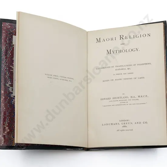 Shortland Edward - Maori Religion and Mythology