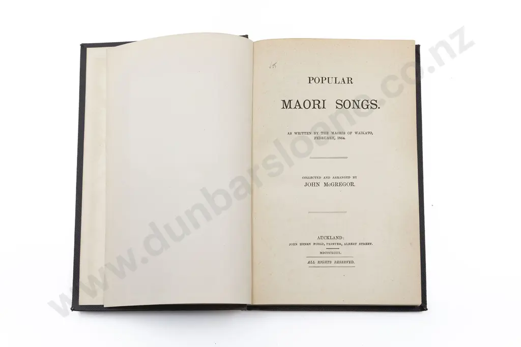 McGregor John - Popular Maori Songs Image 1++