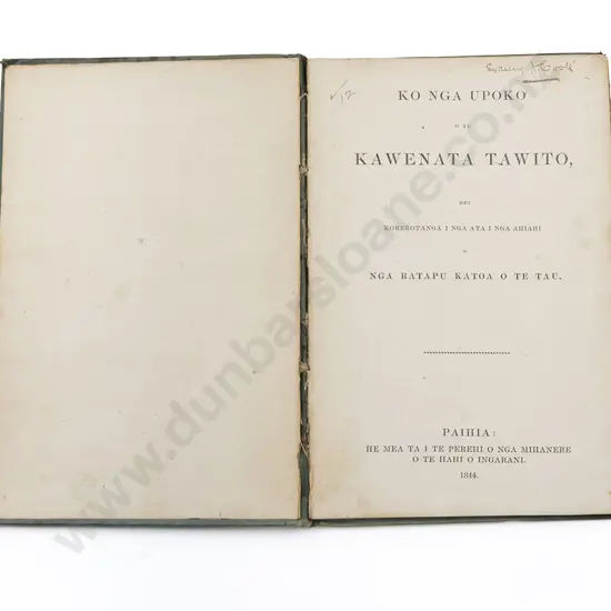 Puckley William (Trans) Ko Nga Upoko O Te Kawenata Tawito