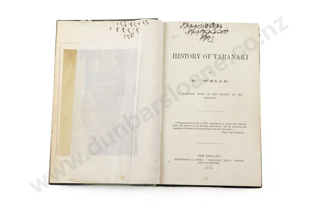 Wells B - The History Of Taranaki Image 1++