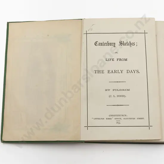 Pilgrim (C L Innes) Canterbury Sketches or Life From The Early Days