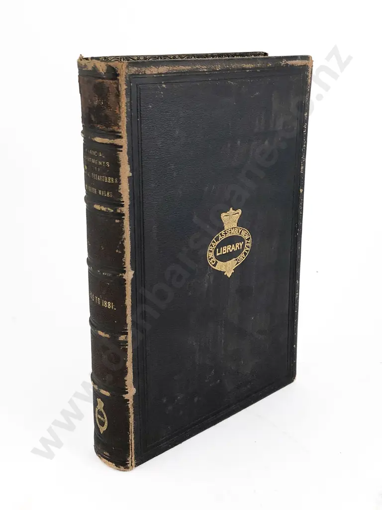 Thomson James (Editor) The Financial Statements of the Colonial Treasurers of New South Wales Image 1++