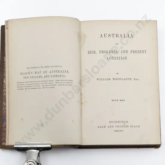 Westgarth William - Australia its Rise Progress And Present Condition