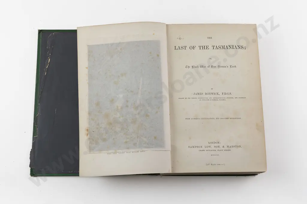 Bonwick James - The Last Of The Tasmanians or The Black War of Van Diemen's Land Image 1++