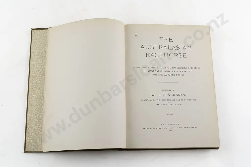Wanklyn W H E - The Australasian Racehorse Image 1++