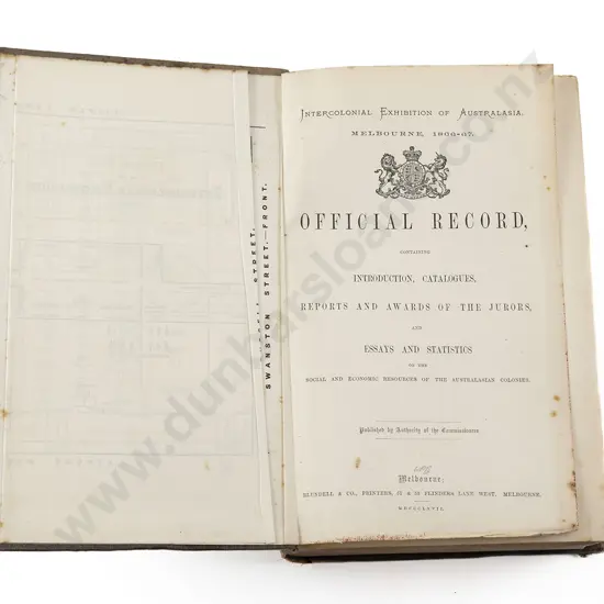 (-) Intercolonial Exhibition Of Australasia Melbourne 1866-67 Official Record