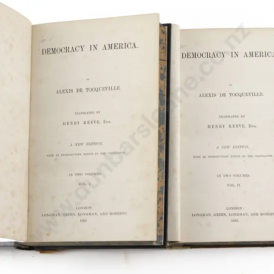 De Tocqueville Alexis - Democracy In America (2 Volumes)