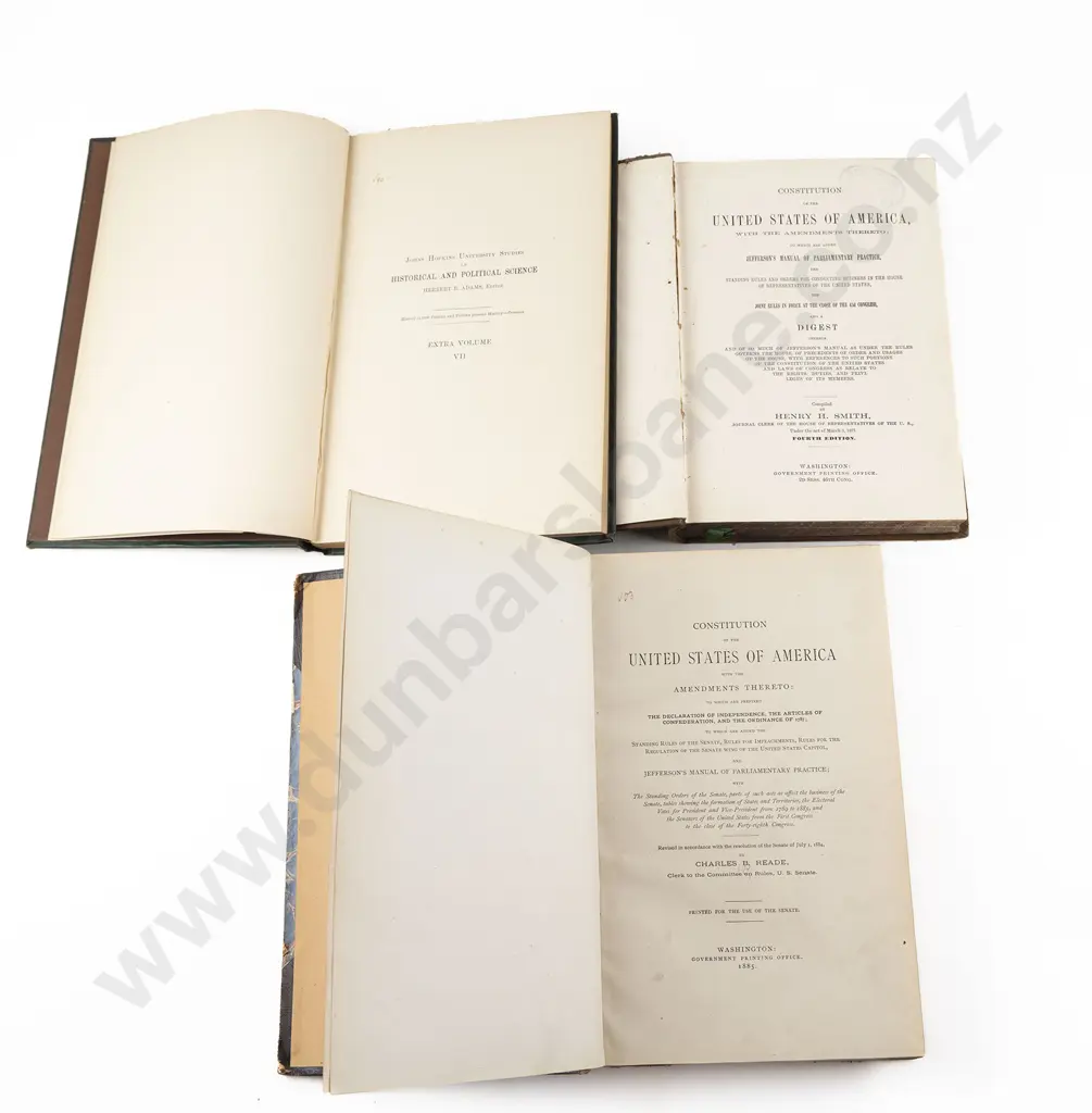 Three 19th Century Volumes On The US Constitution & Supreme Court Image 1++