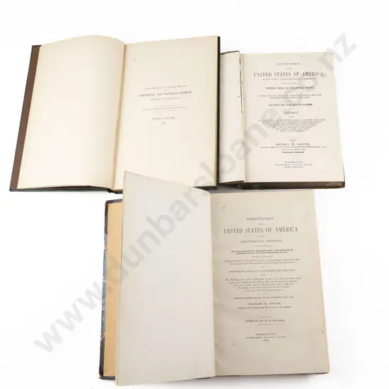 Three 19th Century Volumes On The US Constitution & Supreme Court