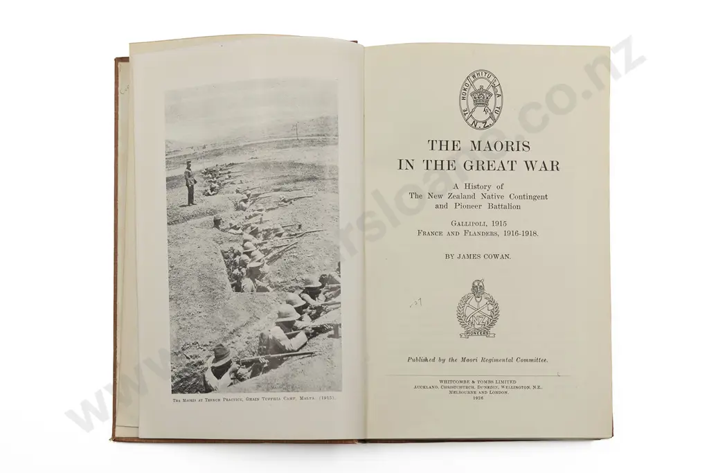 Cowan James - The Maoris In The Great War Image 1++