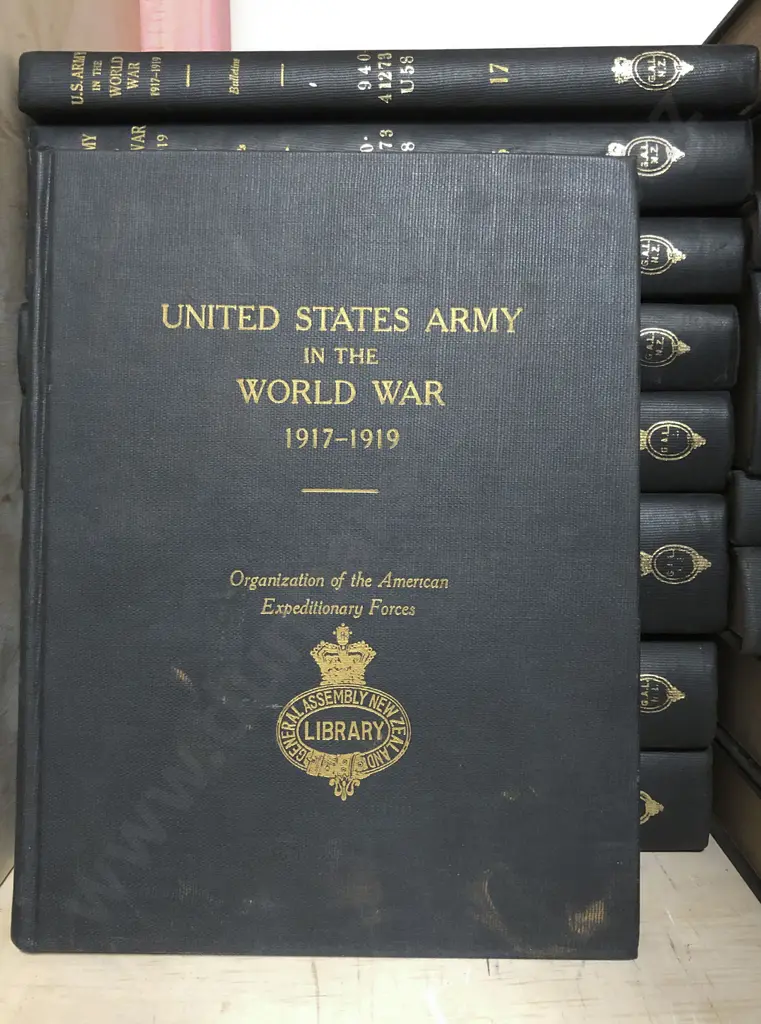 United States Army In The World War 1917-1919 (Complete 17 Volume Set) Image 1++